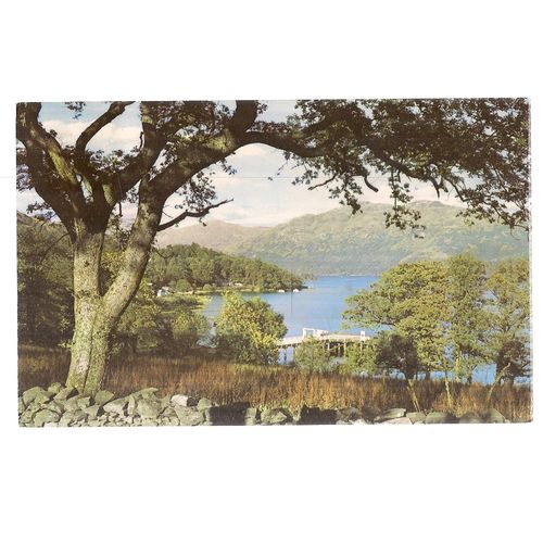 TARBET PIER, LOCH LOMOND used postcard 1968 postmark =