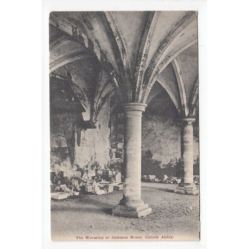 The Warming or Common House Lacock Abbey Postcard Wiltshire Local Publisher Hunt