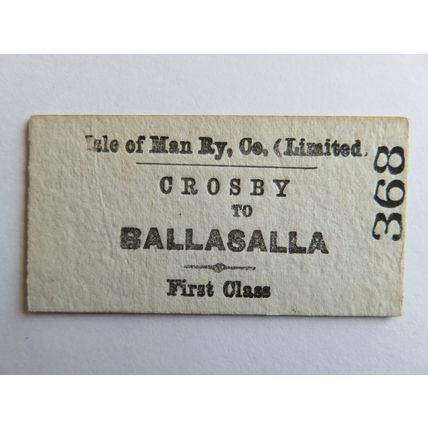 Isle of Man Railway Crosby-Ballasalla Ticket #287