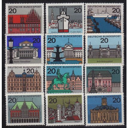 GERMANY BUND [1964] MiNr 0416-27 ( **/mnh )