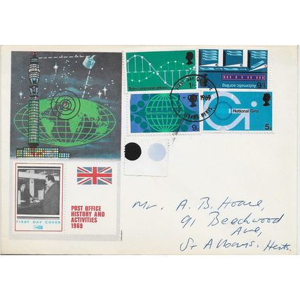 GB 1969 Post Office Communications FDC St Albans pm