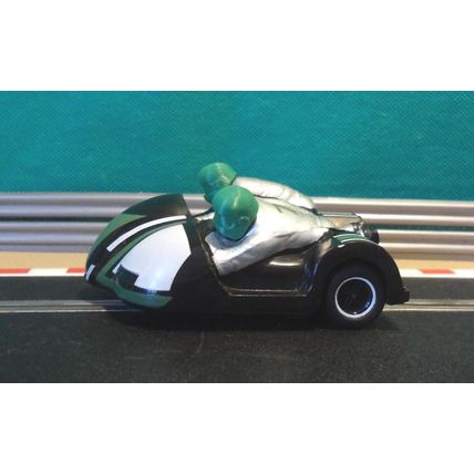 Crash Helmet Heads For Vintage 80s Scalextric Motorbike Motorcycle & Sidecar