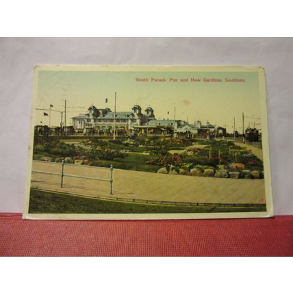 SOUTH PARADE PIER, SOUTHSEA, HAMPSHIRE used vintage postcard 1936 pm =