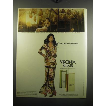 1972 Virginia Slims Cigarettes Ad - During 1890's, everybody wanted to know