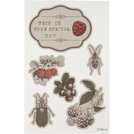 Vivi Gade Autumn Themed Stickers 2 design sets on 4 sheets 24 stickers CR27