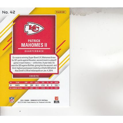 PATRICK MAHOMES II 2021 AUTOGRAPHED KANSAS CITY CHIEFS SB CHAMPION QUARTERBACK