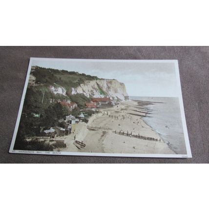 Photochrom Postcard - St Margarets Bay Beach - Nr Deal / Dover Kent