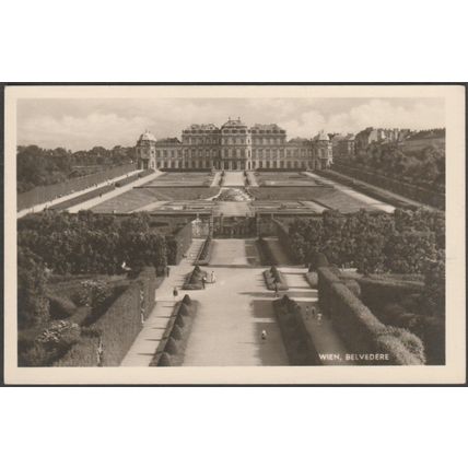 Belvedere, Wien, c.1930s - Foto-AK