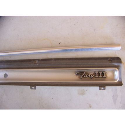 1968 PLYMOUTH FURY III TRUNK LID FINISH PANEL OEM W/ TRIM