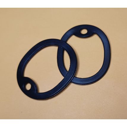 2 Black Military or Civilian Dog Tag Silencers Brand New Free Shipping