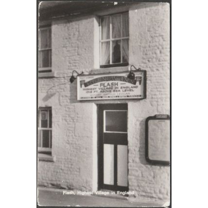 Flash, Highest Village in England, Staffordshire, 1978 - RP Postcard