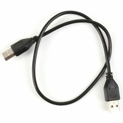 1 METRE DOUBLE ENDED USB CABLE Male To Male Type A Shielded Long Wire Lead Cord