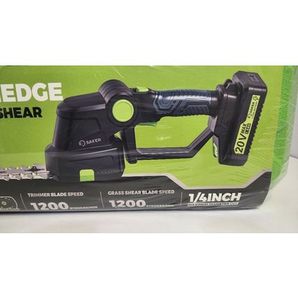 SAKER Cordless Hedge Trimmer Hand Held Electric Bush Grass Cutter Clipper Tool