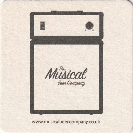 BEER MAT - MUSICAL BEER COMPANY (WATLEDGE) - (Cat No 001) - (2020)