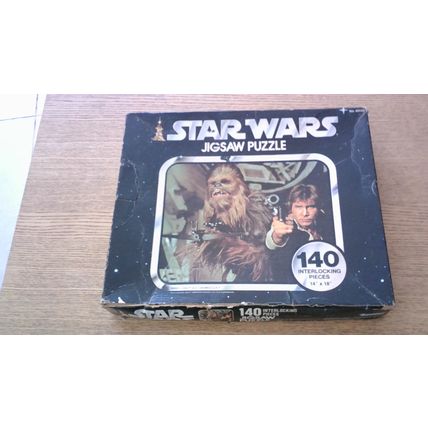 STAR WARS Jigsaw Puzzle (140 Piece) Kenner + Catalogue. VINTAGE 1977 (COMPLETE)