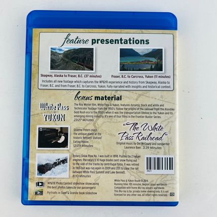 The White Pass Journey Blu-Ray Disc Scenic Railway White Pass And Yukon Route