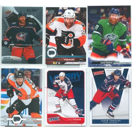 Jakub Voracek 21x card lot incl Silver Script