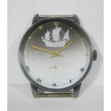 Vintage Big Case ZIM COLUMBUS / Baltica 15j Wristwatch 2602 USSR Soviet watch