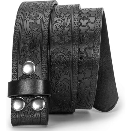 UTOWO Men Women Retro Belt Strap without Buckle 1.5" Wide Classic Western