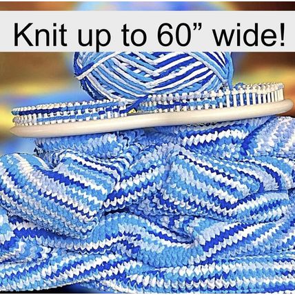 Authentic Knitting Board Afghan Knitting Loom for Blankets, Loom Knitting Blanke