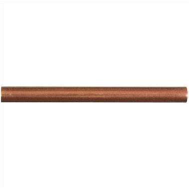 Metal Half Round plain Liner Copper 1/2" x 6"