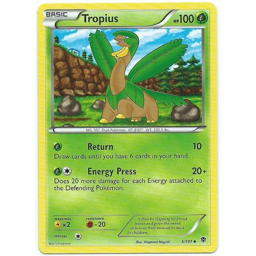Pokemon Black & White Plasma Blast - #5/101 - Tropius