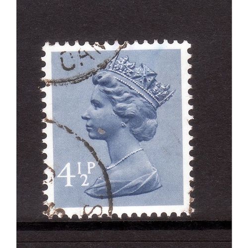 GREAT BRITAIN 1973 SG X 865 4 1/2p GREY BLUE 2 BANDS FINE USED#3