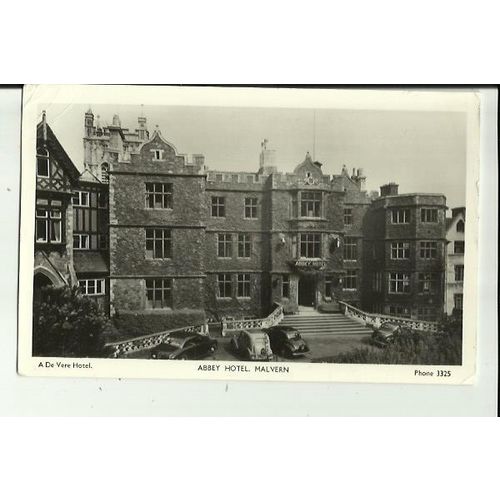Worcestershire MALVERN Abbey Hotel Postcard by De Vere Hotels