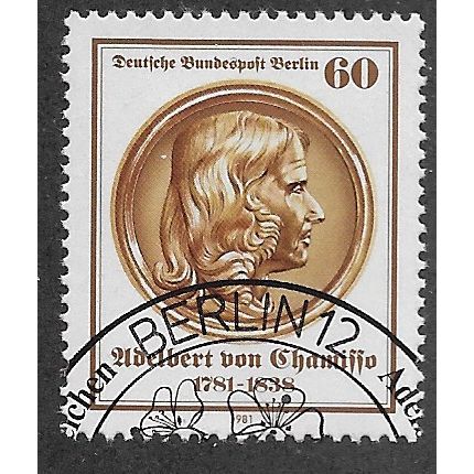BERLIN - 1981 60pf 'VON CHAMISSO ' FINE USED (EBID64-707)