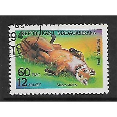 MADAGASCAR 1994 WILD ANIMALS 60 FR VULPES VULPES FINE USED#2