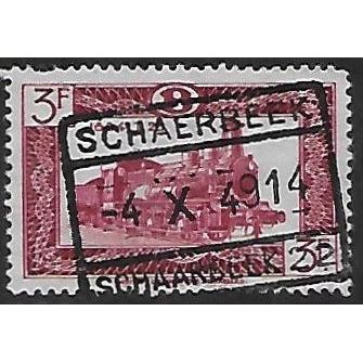 Belgium Epm Mi 281 A: 2 Fr. ultramarine Rail. Parcel: Locomotive: T. 20, p. 12½