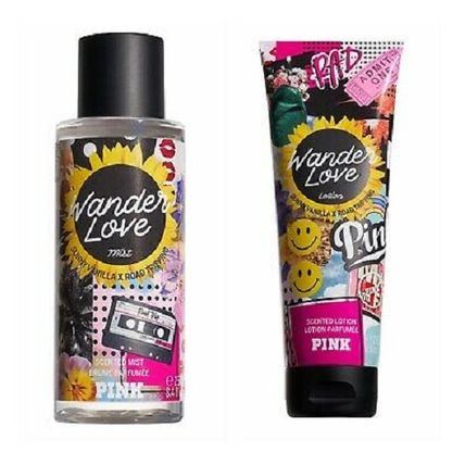 Victoria's Secret Pink Wander Love 2 Piece Fragrance Set - Scented Lotion & Mist