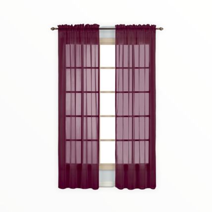 United 57" x 63" Monte Carlo Voile Window Curtain Panel