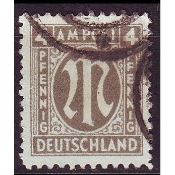 GERMANY Alliiert AmBri [1945] MiNr 0018 B ( O/used ) [01]