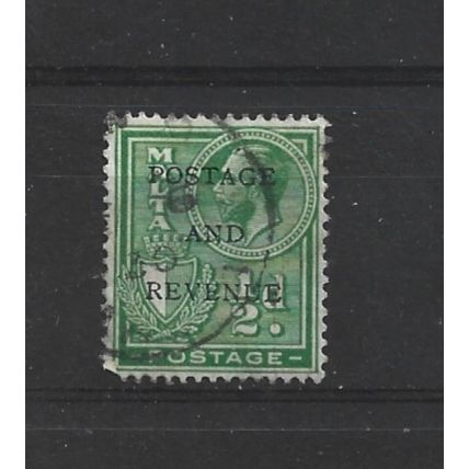 Malta.SG175 1/2d Yellow-Green.Fine Used.Apr25b