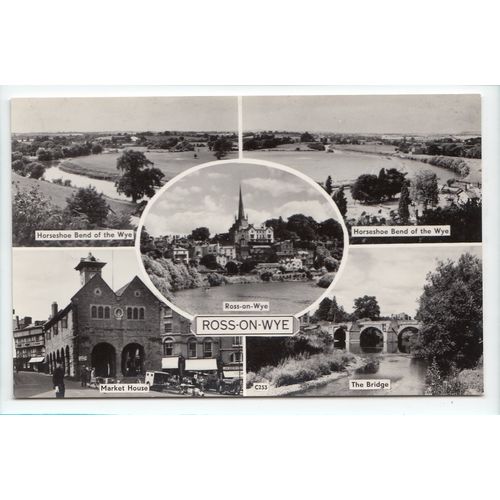 Ross-on-Wye Herefordshire RP Multiview Postcard C253