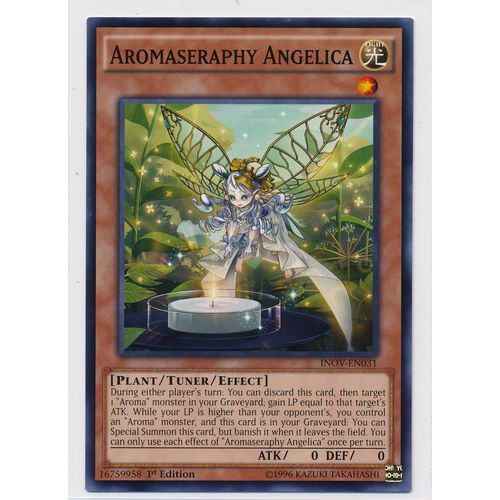 YuGiOh Invasion: Vengeance INOV-EN031 Aromaseraphy Angelica 1st Edition
