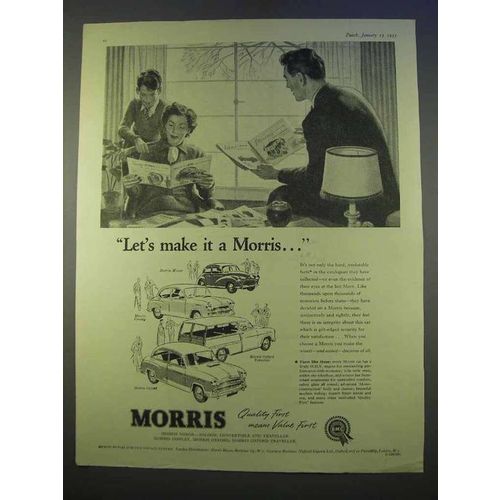 1955 Morris Minor, Cowley, Oxford Traveller Car Ad