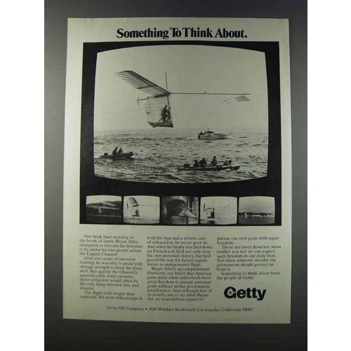 1981 Getty Oil Ad - Bryan Allen