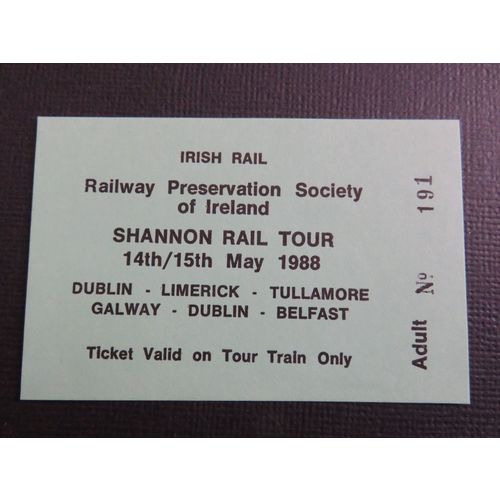 Railway Preservation Society of Ireland Shannon Rail Tour 1988 Ticket #4