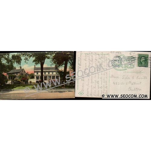 CT New London Postcard New London Historical Society Washington's Headquar~1984
