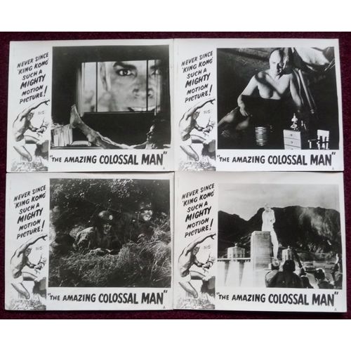 AMAZING COLOSSAL MAN, The (1957) original release UK FOH cards