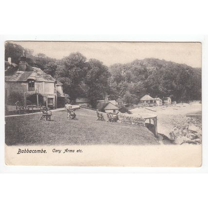 Cary Arms Babbacombe Postcard 1904 Devon