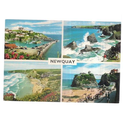 multiview, NEWQUAY, CORNWALL. unused postcard. John Hinde =