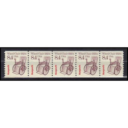 2256 8.4c Wheel Chair Fine MNH Dry Gum PNC 1/5 X3058