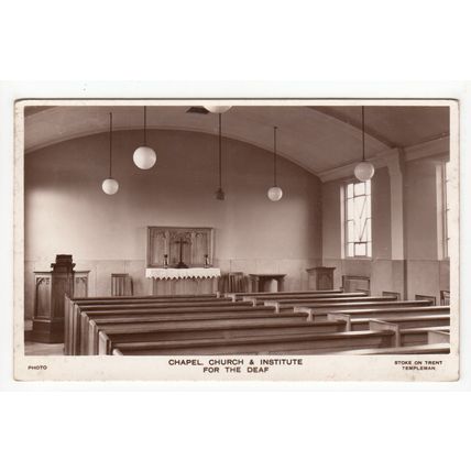 St Marks Church Institute Deaf & Dumb Stoke-on-Trent Postcard RP Staffordshire B