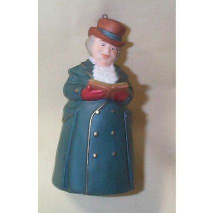 Hallmark Keepsake - - Dickens Caroler Bell - - Mr. Ashbourne - - 1990 - - QX5056