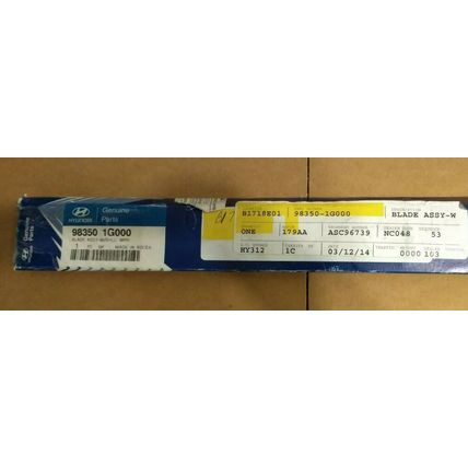 Genuine HYUNDAI 98350-1G000 Windshield Wiper Blade Assembly, Driver Side, NEW
