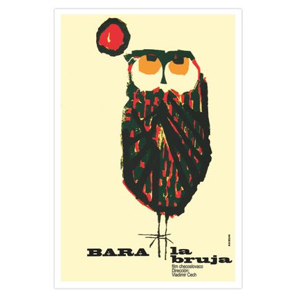 Movie Poster 4 film Bara the WITCH.Owl.La Lechuza Bruja.Lovely.Room decor art.