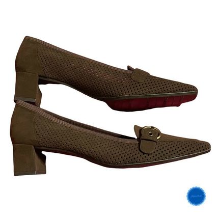 Women's Stuart Weitzman Dark Brown Suede Heels
